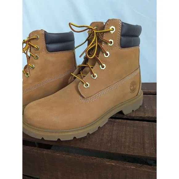 Timberland Linden Woods 6" Women's 7 Waterproof Leather Boot In Wheat A161G - Picture 15 of 15
